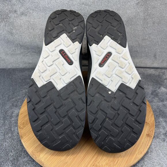 L.L.Bean Boots Mens Size 11 Gray Hook-and-Loop Strap Insulated PrimaLoft Winter - Picture 8 of 10